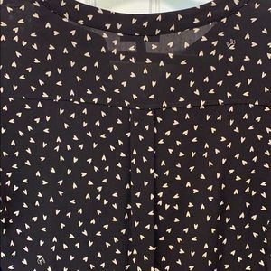 Juicy Couture Tops - Juicy couture black with hearts pullover blouse M Juicy Couture Tops - Juicy couture black with hearts pullover blouse M